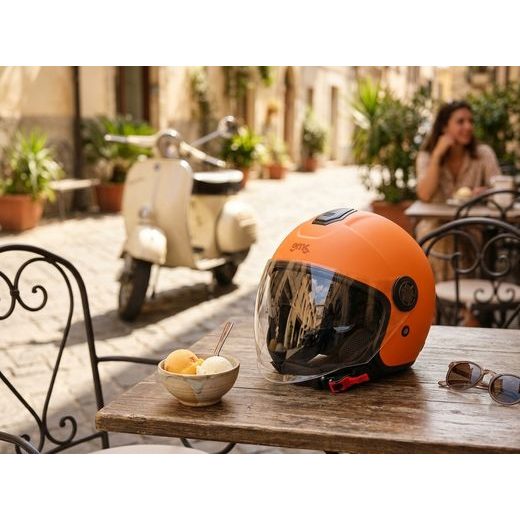 OTEVŘENÁ HELMA GMS GELATO ZG11501 BROSKVOVÁ - OTEVŘENÉ HELMY - NA MOTORKÁŘE