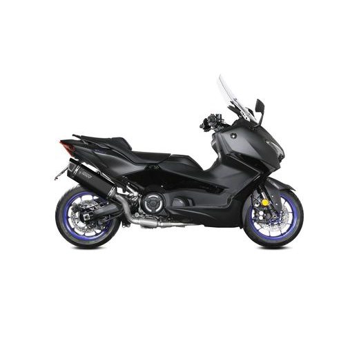 VÝFUK KOMPLETNÍ 2X1 MIVV SR-1 Y.080.LR1XB ČERNÁ - DVOJITÉ VÝFUKY - NA MOTORKU