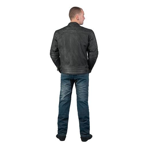 RETRO PÁNSKÁ KOŽENÁ BUNDA MBW HURRICANE - ČERNÁ - KOŽENÉ BUNDY - NA MOTORKÁŘE