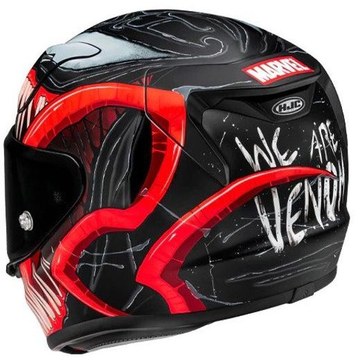 HJC PŘILBA RPHA 12 VENOM 3 MARVEL MC1SF - BEZ SLUNEČNÍ CLONY - NA MOTORKÁŘE