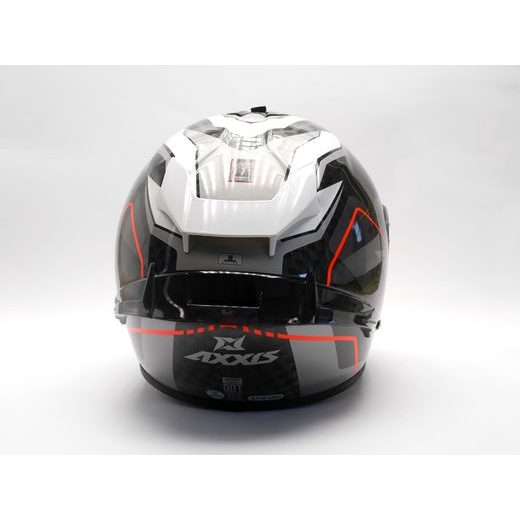 AXXIS INTEGRÁLNÍ HELMA COBRA RAGE A3 LESKLÁ - PERLEŤOVĚ ŠEDÁ - BEZ SLUNEČNÍ CLONY - NA MOTORKÁŘE