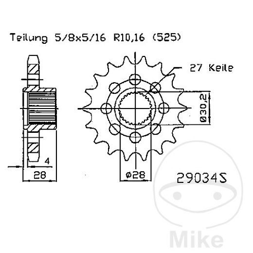 ŘETĚZOVÉ KOLEČKO JMT 29034S