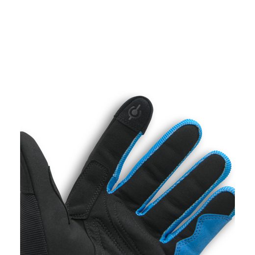 TEXTILNÍ RUKAVICE VESPA - ČERNÉ/MODRÁ - TEXTILNÍ RUKAVICE - NA MOTORKÁŘE