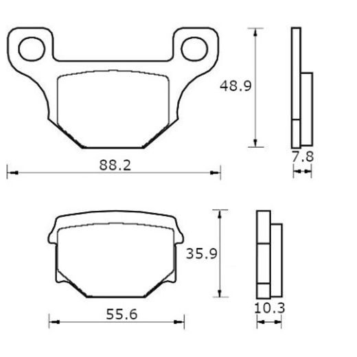 BRZDOVÉ DESTIČKY ACCOSSATO AGPA221 ZXC - BRZDOVÉ DESTIČKY - NA MOTORKU