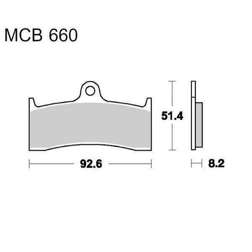 BRZDOVÉ DESTIČKY LUCAS MCB 660 SV