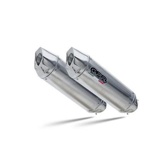 DVOJITÁ KONCOVKA VÝFUKU SLIP-ON GPR FURORE-X INOX D.61.FXSC MATNÁ ČERNÁ ZAHRNUJE ODNÍMATELNÉ DB KILLERY A SPOJOVACÍ SVODY - DVOJITÉ KONCOVKY VÝFUKU - NA MOTORKU