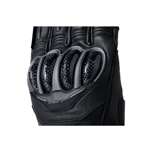 DÁMSKÉ KOŽENÉ RUKAVICE NA MOTORKU RST S1 CE WP / 3424 - ČERNÁ - NEPROMOKAVÉ RUKAVICE - NA MOTORKÁŘE