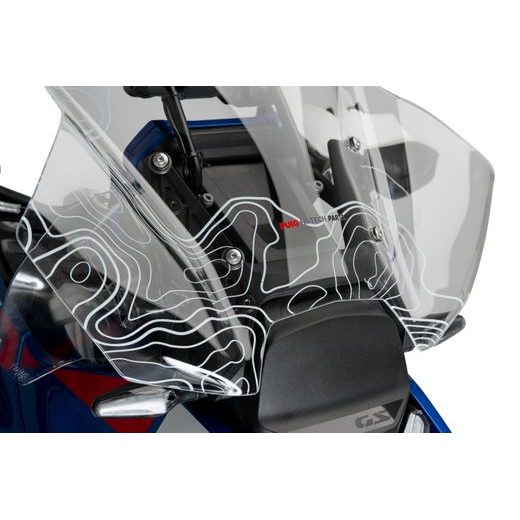 PLEXI ŠTÍT PUIG TOURING PLUS 21795S GRAPHIC - PLEXI ŠTÍTY - NA MOTORKU