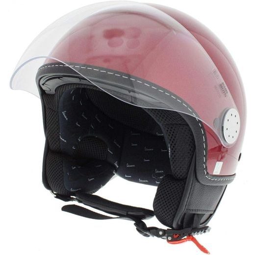 JETHELM VESPA VISOR 3.0 - ČERVENÁ XS - OTEVŘENÉ HELMY - NA MOTORKÁŘE