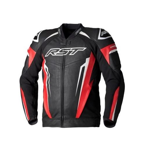 PÁNSKÁ KOŽENÁ BUNDA RST TRACTECH EVO 5 CE 3437 - ČERVENÁ
