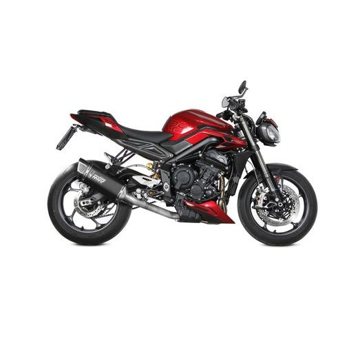 VÝFUK KOMPLETNÍ 3X1 MIVV SR-1 T.026.LR1TB ČERNÝ TITAN - VÝFUKY - NA MOTORKU