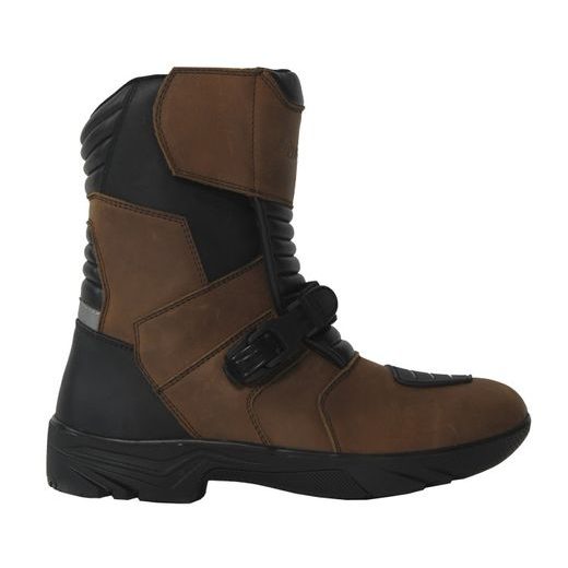 CESTOVNÍ KOŽENÉ BOTY MBW SIERRA - HNĚDÁ - KOŽENÉ BOTY - NA MOTORKÁŘE