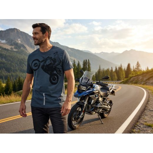 TRIKO JUMP BMW PÁNSKÉ MODRÉ - TRIČKA - NA MOTORKÁŘE