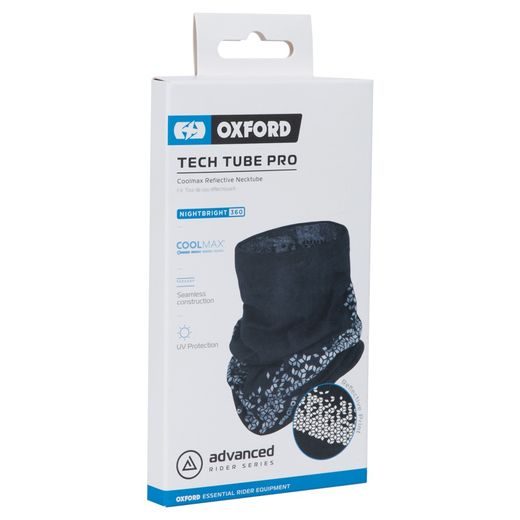 NÁKRČNÍK TECH TUBE PRO COOLMAX®, OXFORD (ČERNÁ/REFLEXNÍ) - NÁKRČNÍKY - NA MOTORKÁŘE
