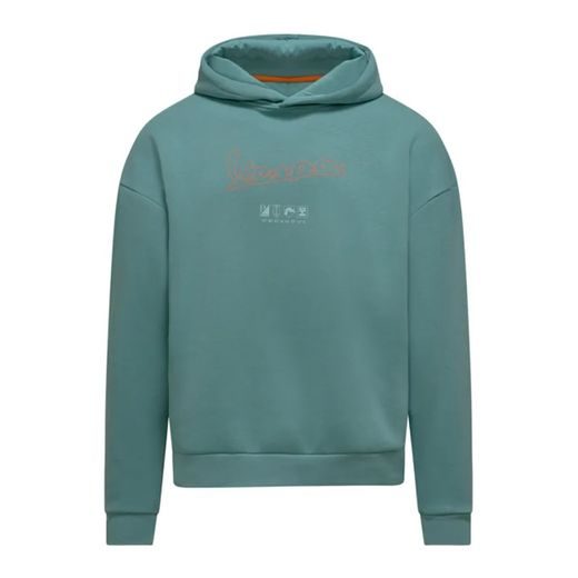 VESPA MIKINA S KAPUCÍ JERSEY - TYRKYSOVÁ - MIKINY - NA MOTORKÁŘE