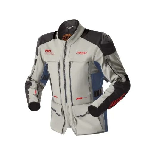 DÁMSKÁ TEXTILNÍ BUNDA - RST 103628 PRO SERIES ADVENTURE D3O LADIES TEXTILE JACKET - STŘÍBRNÁ - TEXTILNÍ BUNDY - NA MOTORKÁŘE