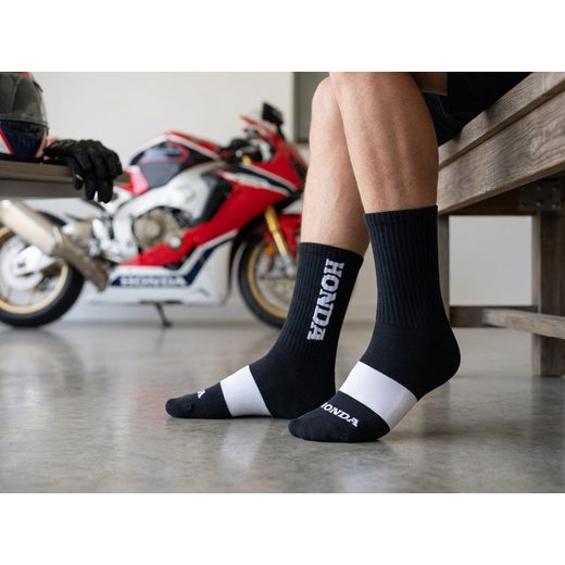 HONDA PONOŽKY LOGO - ČERNÉ - DÁRKY PRO FANOUŠKY HONDA - NA MOTORKÁŘE