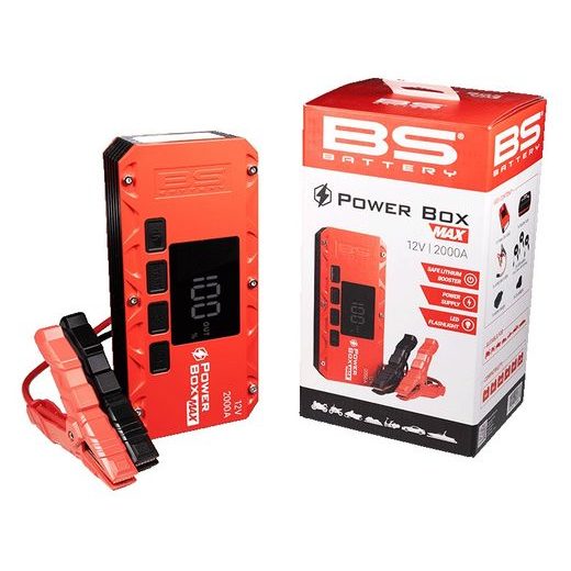 ZÁLOŽNÍ ZDROJ BS-BATTERY POWER BOX MAX PB02 - BOOSTERY BATERIÍ A KOMPRESORY - NA MOTORKU