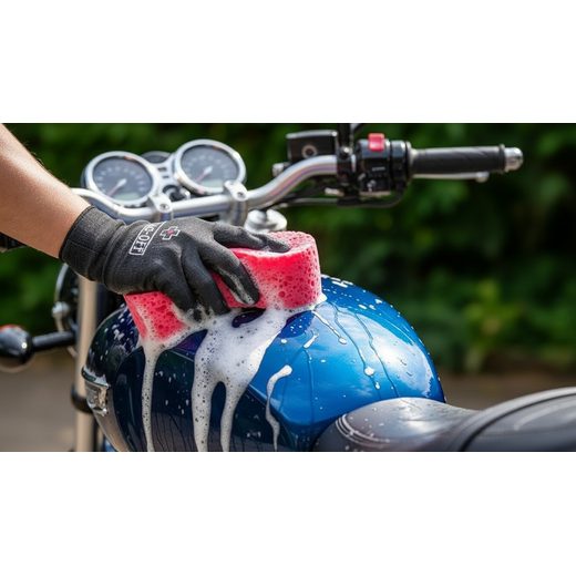 HOUBA NA MYTÍ Z MIKROVLÁKNA MUC-OFF 300 RŮŽOVÁ - NÁSTROJE - NA MOTORKU