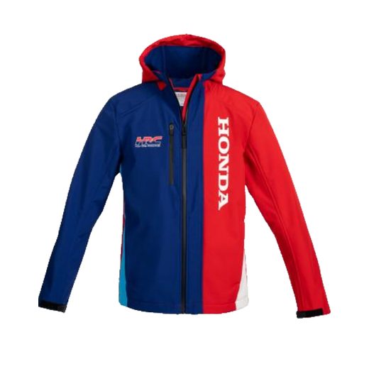 HONDA SOFTSHELL BUNDA HRC RACING - MODROČERVENÁ 2026 - VOLNÝ ČAS - NA MOTORKÁŘE