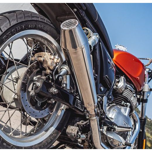 UNIVERZÁLNÍ KONCOVKA VÝFUKU GPR ULTRACONE CAFÉ RACER CAFE.63.ULTRA BROUŠENÁ NEREZOVÁ OCEL BEZ PROPOJOVACÍ TRUBKY - KONCOVKY VÝFUKU - NA MOTORKU