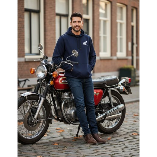 HONDA MIKINA S KAPUCOU CORE - MODRÁ - DÁRKY PRO FANOUŠKY HONDA - NA MOTORKÁŘE