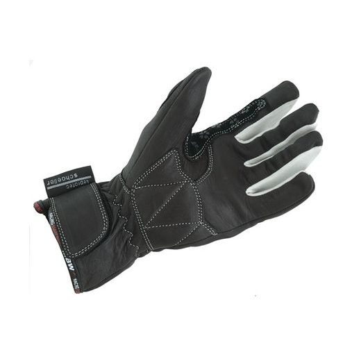 DÁMSKÉ RUKAVICE NA MOTOCYKL MBW DAISY ČERNOBÍLÉ - KOŽENÉ RUKAVICE - NA MOTORKÁŘE