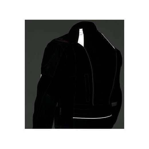 MOTO BUNDA Z KOMBINACE KŮŽE A TEXTILU MBW LANTA - TEXTILNÍ BUNDY - NA MOTORKÁŘE