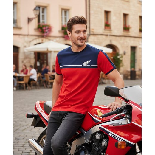 HONDA TRIKO RACING 21 RED/BLUE - TRIČKA - NA MOTORKÁŘE