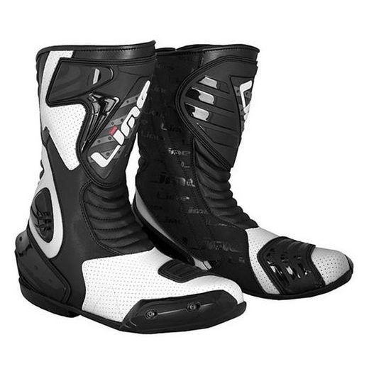 KOŽENÉ SPORTOVNÍ BOTY MBW SP111 - BÍLÉ - KOŽENÉ BOTY - NA MOTORKÁŘE