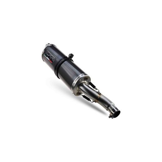 KONCOVKA VÝFUKU SLIP-ON GPR DUAL E5.T.98.DUAL.PO KARBONOVÝ VZHLED - KONCOVKY VÝFUKU - NA MOTORKU