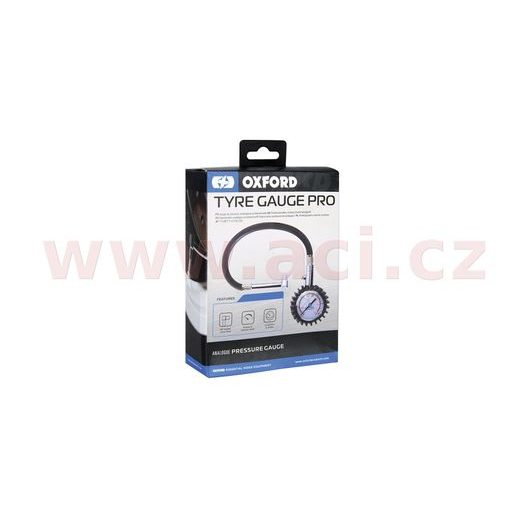 PNEUMĚŘIČ TYRE GAUGE PRO ANALOGOVÝ, OXFORD (0-60PSI) - OPRAVA PNEU - NA MOTORKU