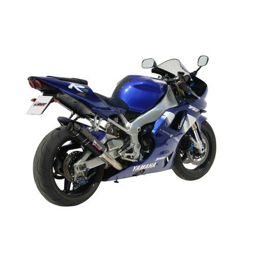 KONCOVKA VÝFUKU MIVV GP Y.001.LXBC ČERNÝ S UHLÍKOVOU KONCOVKOU - KONCOVKY VÝFUKU - NA MOTORKU