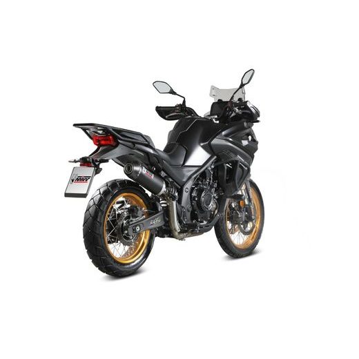 KONCOVKA VÝFUKU MIVV OVAL VO.003.LZC ČERNÝ S UHLÍKOVOU KONCOVKOU - KONCOVKY VÝFUKU - NA MOTORKU