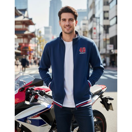 HONDA MIKINA TOKYO CARDIGAN 23 ZIP NAVY - DÁRKY PRO FANOUŠKY HONDA - NA MOTORKÁŘE