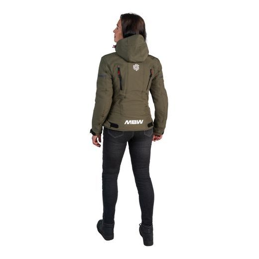 MBW HANA SOFTSHELL LADY JACKET OLIVE GREEN - TEXTILNÍ BUNDY - NA MOTORKÁŘE