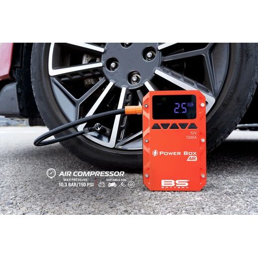 ZÁLOŽNÍ ZDROJ BS-BATTERY POWER BOX AIR PB02 - BOOSTERY BATERIÍ A KOMPRESORY - NA MOTORKU