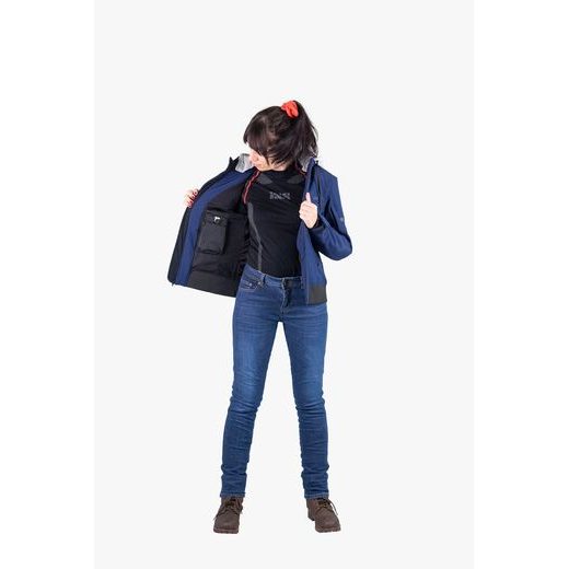 DÁMSKÁ SOFTSHELLOVÁ BUNDA IXS SO MOTO - MODRÁ - TEXTILNÍ BUNDY - NA MOTORKÁŘE