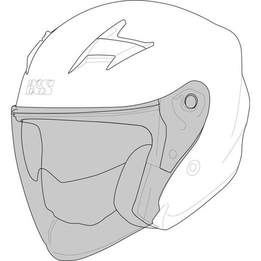 NÁHRADNÍ PLEXI IXS RAPID 1.0 OF X1-390009-VIS-SMK KOUŘOVÁ - PLEXI ŠTÍTY - NA MOTORKU