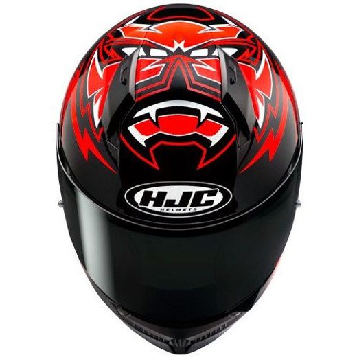 HJC PŘILBA C10 DIABLO MASK MC1 - BEZ SLUNEČNÍ CLONY - NA MOTORKÁŘE