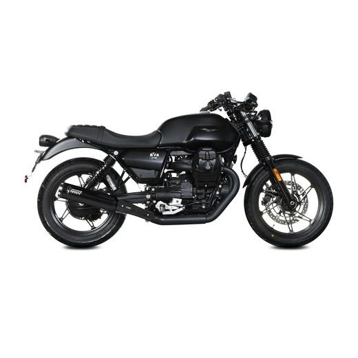 2 KONCOVKY VÝFUKU MIVV HR-1 M.014.LH1BA ČERNÁ - DVOJITÉ KONCOVKY VÝFUKU - NA MOTORKU