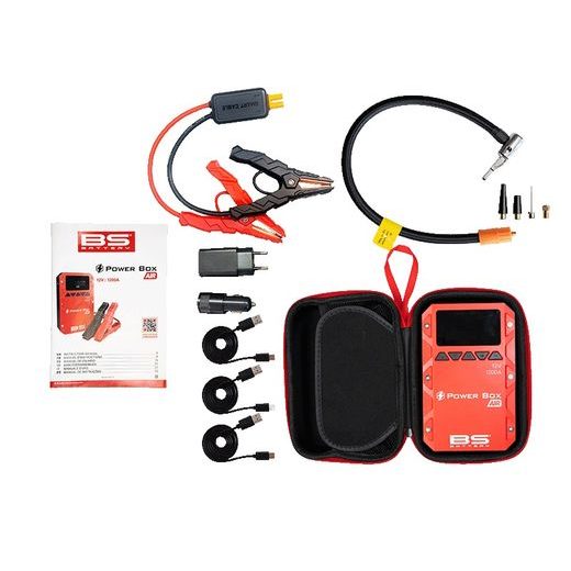 ZÁLOŽNÍ ZDROJ BS-BATTERY POWER BOX AIR PB02 - BOOSTERY BATERIÍ A KOMPRESORY - NA MOTORKU