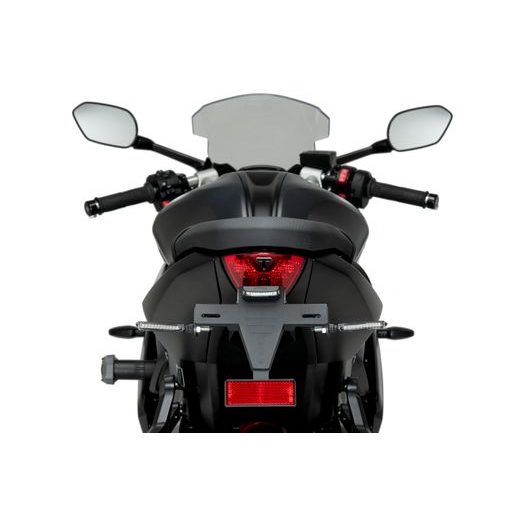 NASTAVITELNÝ DRŽÁK SPZ PUIG 22102N ČERNÝ - PLEXI ŠTÍTY - NA MOTORKU