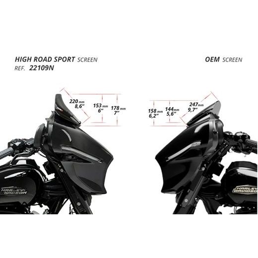 PLEXI ŠTÍT PUIG HIGH-ROAD SPORT 22109R ČERVENÁ - PLEXI ŠTÍTY - NA MOTORKU