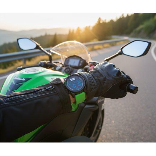 HODINKY KAWASAKI SILICON GREEN - DÁRKY PRO FANOUŠKY KAWASAKI - NA MOTORKÁŘE