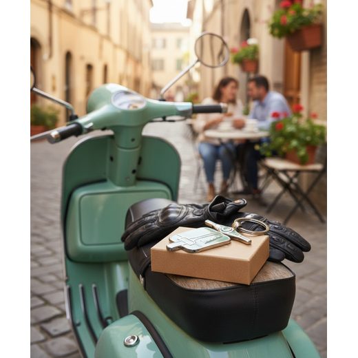 KLÍČENKA VESPA - MENTOLOVÁ - KLÍČENKY - NA MOTORKÁŘE