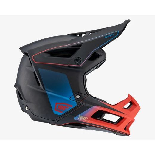 PŘILBA AIRCRAFT 2, 100% - USA (MODRÁ/ČERVENÁ) - MOTOKROSOVÉ HELMY - NA MOTORKÁŘE