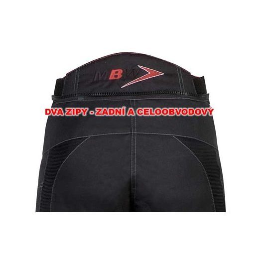 LETNÍ CESTOVNÍ TEXTILNÍ KALHOTY MBW AIR - ČERNÉ, PÁNSKÉ I DÁMSKÉ - TEXTILNÍ KALHOTY - NA MOTORKÁŘE