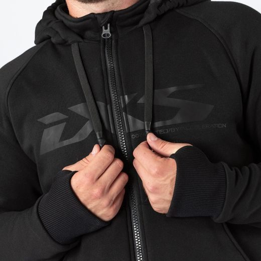 MOTO MIKINA IXS RAPID 1.0 AIRBAG READY – ČERNÁ S ARAMIDOVÝM VYZTUŽENÍM - MIKINY - NA MOTORKÁŘE