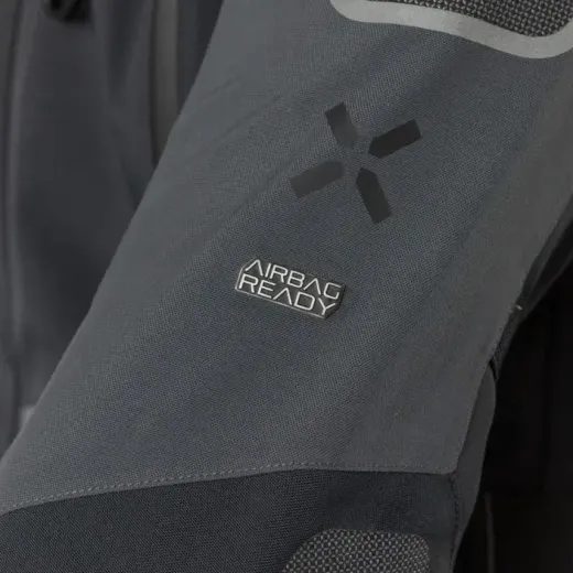 BUNDA S LAMINOVANOU MEMBRÁNOU IXS VENTURE-GTX 1.0 X2-001405 ČERNO-ŠEDÁ - ZKRÁCENÁ - ENDURO BUNDY - NA MOTORKÁŘE